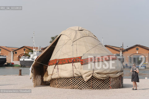 VENICE 11/09/08 - 11th INTERNATIONAL ARCHITECTURE EXIBITION OF BIENNALE : ARSENALE TESE : THE NOMAD BY TOTAN KUZEMBAEV ©Graziano Arici/Rosebud2 BIENNALE ARCHITETTURA ARCHITETTO