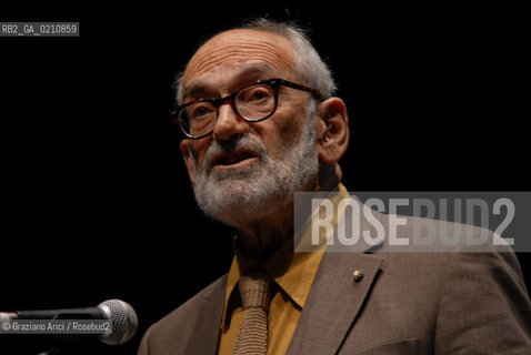 VENICE, 13.09.2008. 11th INTERNATIONAL ARCHITECTURE EXHIBITION BIENNALE. THE HISTORIAN JAMES S. ACKERMAN, SPECIAL GOLDEN LION ©MARTABUSO/ARICI/GRAZIANERI ARCHITETTURA