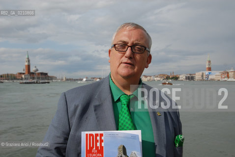 VENEZIA, 14-09-2008. FESTA DEI POPOLI PADANI ORGANIZZATA DA LEGA NORD. IL DEPUTATO EUROPEO LEGA NORD MARIO BORGHEZIO © MARTABUSO/ARICI/GRAZIANERI POLITICA  POLITICA