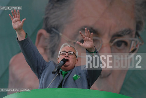 VENEZIA, 14-09-2008. FESTA DEI POPOLI PADANI ORGANIZZATA DA LEGA NORD. LONOREVOLE MARIO BORGHEZIO, DEPUTATO EUROPEO© MARTABUSO/ARICI/GRAZIANERI POLITICA  POLITICA