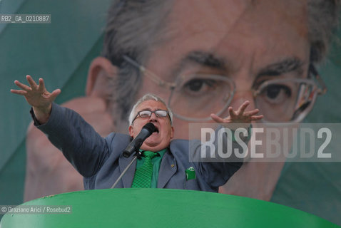 VENEZIA, 14-09-2008. FESTA DEI POPOLI PADANI ORGANIZZATA DA LEGA NORD. LONOREVOLE MARIO BORGHEZIO, DEPUTATO EUROPEO© MARTABUSO/ARICI/GRAZIANERI POLITICA  POLITICA