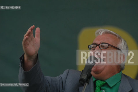 VENEZIA, 14-09-2008. FESTA DEI POPOLI PADANI ORGANIZZATA DA LEGA NORD. LONOREVOLE MARIO BORGHEZIO, DEPUTATO EUROPEO© MARTABUSO/ARICI/GRAZIANERI POLITICA  POLITICA