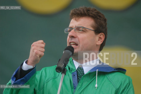 VENEZIA, 14-09-2008. FESTA DEI POPOLI PADANI ORGANIZZATA DA LEGA NORD. ROBERTO COTA, CAPOGRUPPO ALLA CAMERA DELLA LEGA © MARTABUSO/ARICI/GRAZIANERI POLITICA  POLITICA