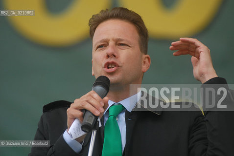 VENEZIA, 14-09-2008. FESTA DEI POPOLI PADANI ORGANIZZATA DA LEGA NORD. FEDERICO BRICOLO, SENATORE LEGA NORD© MARTABUSO/ARICI/GRAZIANERI POLITICA  POLITICA