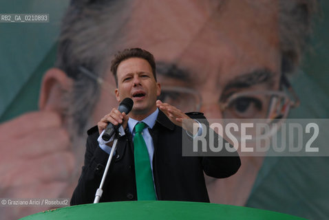 VENEZIA, 14-09-2008. FESTA DEI POPOLI PADANI ORGANIZZATA DA LEGA NORD. FEDERICO BRICOLO, SENATORE LEGA NORD© MARTABUSO/ARICI/GRAZIANERI POLITICA  POLITICA