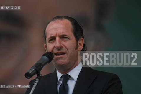 VENEZIA, 14-09-2008. FESTA DEI POPOLI PADANI ORGANIZZATA DA LEGA NORD. IL MINISTRO DELLAGRICOLTURA LUCA ZAIA © MARTABUSO/ARICI/GRAZIANERI POLITICA  POLITICA