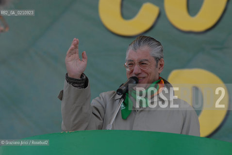 VENEZIA, 14-09-2008. FESTA DEI POPOLI PADANI ORGANIZZATA DA LEGA NORD. IL LEADER DELLA LEGA NORD UMBERTO BOSSI © MARTABUSO/ARICI/GRAZIANERI POLITICA  POLITICA