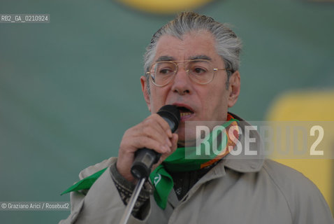 VENEZIA, 14-09-2008. FESTA DEI POPOLI PADANI ORGANIZZATA DA LEGA NORD. IL LEADER DELLA LEGA NORD UMBERTO BOSSI © MARTABUSO/ARICI/GRAZIANERI POLITICA  POLITICA