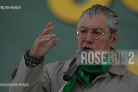 VENEZIA, 14-09-2008. FESTA DEI POPOLI PADANI ORGANIZZATA DA LEGA NORD. IL LEADER DELLA LEGA NORD UMBERTO BOSSI © MARTABUSO/ARICI/GRAZIANERI POLITICA  POLITICA