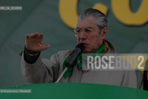 VENEZIA, 14-09-2008. FESTA DEI POPOLI PADANI ORGANIZZATA DA LEGA NORD. IL LEADER DELLA LEGA NORD UMBERTO BOSSI © MARTABUSO/ARICI/GRAZIANERI POLITICA  POLITICA