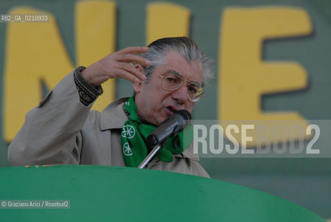 VENEZIA, 14-09-2008. FESTA DEI POPOLI PADANI ORGANIZZATA DA LEGA NORD. IL LEADER DELLA LEGA NORD UMBERTO BOSSI © MARTABUSO/ARICI/GRAZIANERI POLITICA  POLITICA