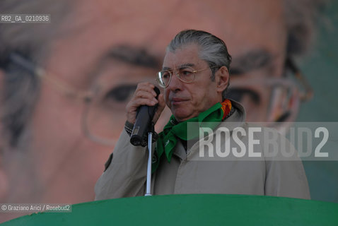 VENEZIA, 14-09-2008. FESTA DEI POPOLI PADANI ORGANIZZATA DA LEGA NORD. IL LEADER DELLA LEGA NORD UMBERTO BOSSI © MARTABUSO/ARICI/GRAZIANERI POLITICA  POLITICA