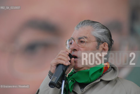 VENEZIA, 14-09-2008. FESTA DEI POPOLI PADANI ORGANIZZATA DA LEGA NORD. IL LEADER DELLA LEGA NORD UMBERTO BOSSI © MARTABUSO/ARICI/GRAZIANERI POLITICA  POLITICA