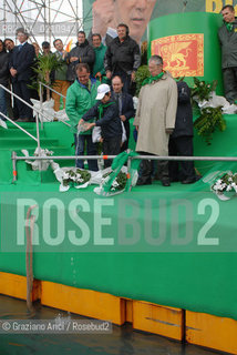 VENEZIA, 14-09-2008. FESTA DEI POPOLI PADANI ORGANIZZATA DA LEGA NORD. IL LEADER DELLA LEGA NORD UMBERTO BOSSI © MARTABUSO/ARICI/GRAZIANERI POLITICA  POLITICA