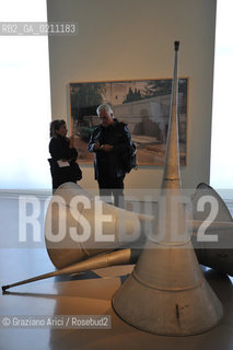 VENICE 24/09/08 THE EXPOSITION IN PALAZZO GRASSI  ITALICS  WITH THE CRITIC GERMANO CELANT ©Graziano Arici/Rosebud2 ARTE CONTEMPORANEA