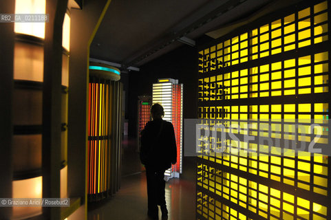 VENICE 24/09/08 THE EXPOSITION IN PALAZZO GRASSI  ITALICS  WITH THE WORK  WALKAROUND   BY PATRICK TUTTOFUOCO ©Graziano Arici/Rosebud2 ARTE CONTEMPORANEA