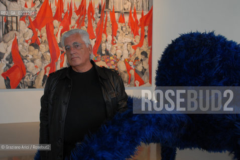 VENICE 24/09/08 THE EXPOSITION IN PALAZZO GRASSI  ITALICS  THE CRITIC GERMANO CELANT   © MARTA BUSO/ARICI/GRAZIANERI ARTE CONTEMPORANEA