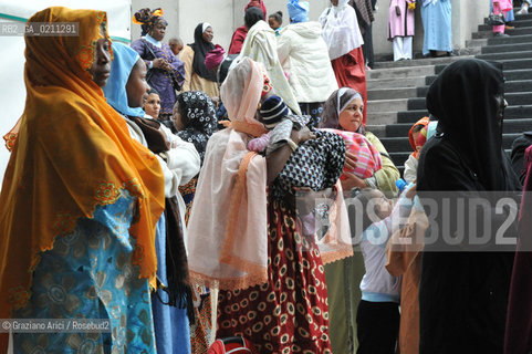 VENICE 30 SEPTEMBER 2008 THE HOLIDAY FOR THE END OF RAMADAM IN VILLORBA BASKET STADIUM OF BENETTON - PALAVERDE  ©Graziano Arici/Rosebud2 ISLAM MUSSULMANI EXTRACOMUNITARI RELIGIONE