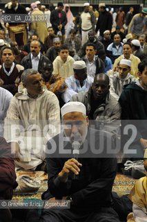 VENICE 30 SEPTEMBER 2008 THE HOLIDAY FOR THE END OF RAMADAM IN VILLORBA BASKET STADIUM OF BENETTON - PALAVERDE  ©Graziano Arici/Rosebud2 ISLAM MUSSULMANI EXTRACOMUNITARI RELIGIONE