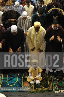 VENICE 30 SEPTEMBER 2008 THE HOLIDAY FOR THE END OF RAMADAM IN VILLORBA BASKET STADIUM OF BENETTON - PALAVERDE  ©Graziano Arici/Rosebud2 ISLAM MUSSULMANI EXTRACOMUNITARI RELIGIONE