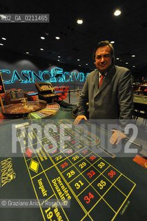 VENEZIA 16 OTTOBRE 2008 - IL PRESIDENTE DELLA CASINO DI VENEZIA MAURO PIZZIGATTI - LA SALA DELLE ROULETTE DEL CASINO DI VENEZIA A CA NOGHERA ©Graziano Arici/Rosebud2 GIOCO SLOT MACHINES