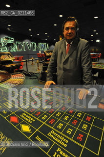 VENEZIA 16 OTTOBRE 2008 - IL PRESIDENTE DELLA CASINO DI VENEZIA MAURO PIZZIGATTI - LA SALA DELLE ROULETTE DEL CASINO DI VENEZIA A CA NOGHERA ©Graziano Arici/Rosebud2 GIOCO SLOT MACHINES