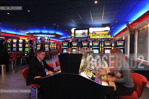 VENEZIA 16 OTTOBRE 2008 - SLOT MACHINES AL CASINO DI VENEZIA A CA NOGHERA ©Graziano Arici/Rosebud2 GIOCO