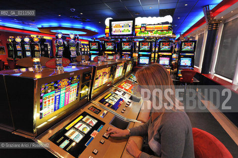 VENEZIA 16 OTTOBRE 2008 - SLOT MACHINES AL CASINO DI VENEZIA A CA NOGHERA ©Graziano Arici/Rosebud2 GIOCO
