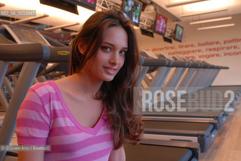 VENICE 18/4/2008 - OPENING OF THE VIRGIN ACTIVE FITNESS VILLAGE - THE ACTRESS CLIZIA FORNASIER © MARTA BUSO/ARICI/GRAZIANERI PALESTRA GINNASTICA