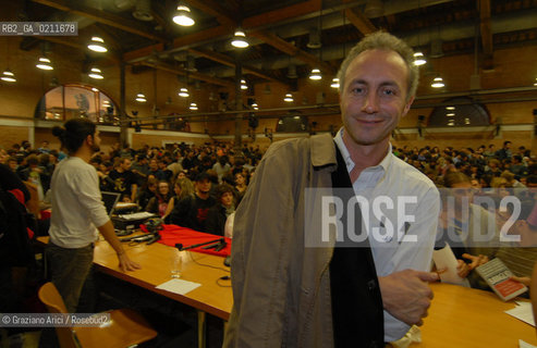 VENICE, 05.11.2008. THE JOURNALIST MARCO TRAVAGLIO AT CA FOSCARI UNIVERSITY © MARTABUSO/ARICI/GRAZIANERI GIORNALISMO STUDENTI UNIVERSITA