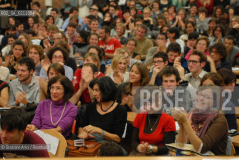 VENICE, 05.11.2008. THE JOURNALIST MARCO TRAVAGLIO AT CA FOSCARI UNIVERSITY © MARTABUSO/ARICI/GRAZIANERI GIORNALISMO STUDENTI UNIVERSITA