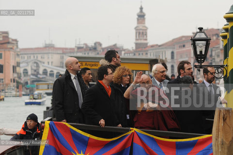 VENICE,10.02.2009. OFFICIAL VISIT OF THE DALAI LAMA,TENZIN GYATSO, TO VENICE ©MARTABUSO/ARICI/GRAZIANERI POLITICA RELIGIONE