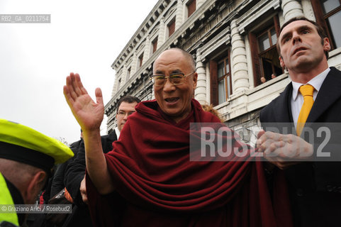 VENICE,10.02.2009. OFFICIAL VISIT OF THE DALAI LAMA,TENZIN GYATSO, TO VENICE ©MARTABUSO/ARICI/GRAZIANERI POLITICA RELIGIONE