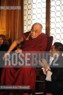 VENICE,10.02.2009. OFFICIAL VISIT OF THE DALAI LAMA,TENZIN GYATSO, TO VENICE ©MARTABUSO/ARICI/GRAZIANERI POLITICA RELIGIONE