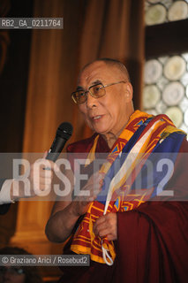 VENICE,10.02.2009. OFFICIAL VISIT OF THE DALAI LAMA,TENZIN GYATSO, TO VENICE ©MARTABUSO/ARICI/GRAZIANERI POLITICA RELIGIONE