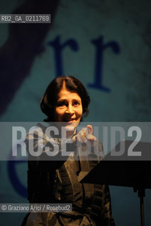 VENICE,20.02.2009.BIENNALE 2009.40th INTERNATIONAL THEATRE FESTIVAL.THE ACTRESS IRENE PAPAS DURING THE GOLDEN LION FOR LIFETIME ACHIEVEMENT AWARD CEREMONY ©MARTA BUSO/ARICI/GRAZIANERI TEATRO BIENNALE ATTRICE LEONE DORO