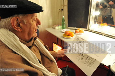 VENICE, 14.02.2009. THE NOBEL PRIZE IN LITERATURE DARIO FO ©Graziano Arici/Rosebud2 LETTERATURA TEATRO