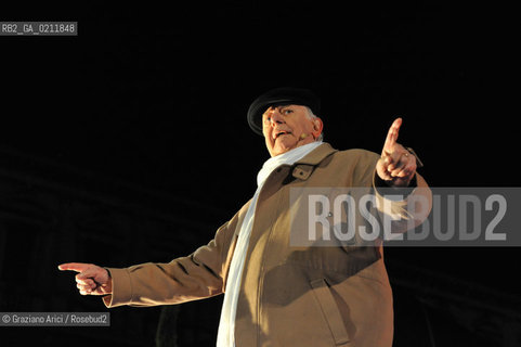 VENICE, 14.02.2009. THE NOBEL PRIZE IN LITERATURE DARIO FO ©Graziano Arici/Rosebud2 LETTERATURA TEATRO