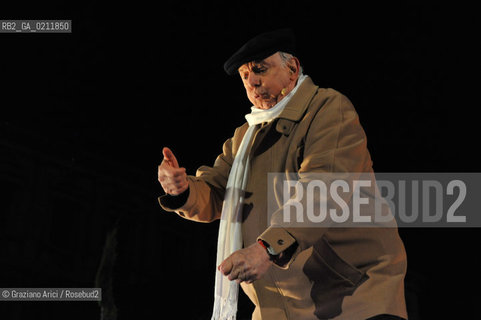 VENICE, 14.02.2009. THE NOBEL PRIZE IN LITERATURE DARIO FO ©Graziano Arici/Rosebud2 LETTERATURA TEATRO
