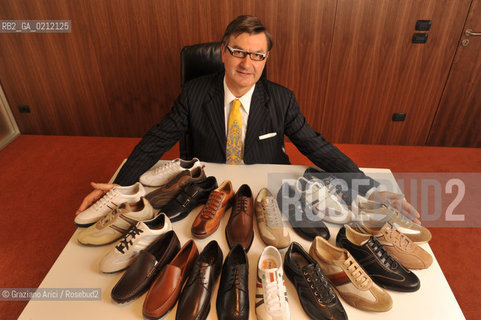 MONTEBELLUNA (TREVISO) - THE GEOX OWNER : YHE BUSINESSMAN MARIO MORETTI POLEGATO ©Graziano Arici/Rosebud2 SCARPE POLEGATO FABBRICA OPERAIO