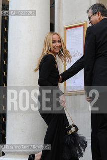 VENICE, 25.04.2009. SECOND WEDDING FOR THE ACTRESS SALMA HAYEK WITH THE FRENCH BUSINESSMAN FRANCOIS-HENRI PINAULT IN VENICE AT THE TEATRO LA FENICE : THE FASHION DESIGNER FRIDA GIANNINI © MARTABUSO/ARICI/GRAZIANERI