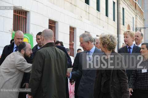 VENICE 28/04/09 - CHARLES, THE PRINCE OF WALES VISITING VENICE © MARTA BUSO/ARICI/GRAZIA NERI PRINCIPE NOBILE GALLES