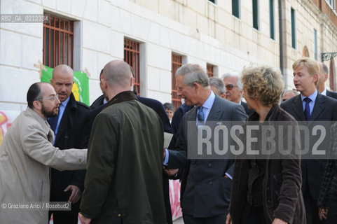 VENICE 28/04/09 - CHARLES, THE PRINCE OF WALES VISITING VENICE © MARTA BUSO/ARICI/GRAZIA NERI PRINCIPE NOBILE GALLES