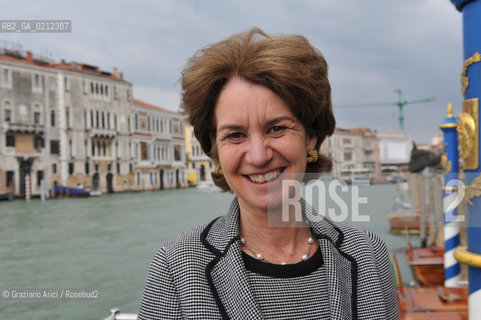 VENICE 23/04/09 - THE PROFESSOR OF GEORGETOWN UNIVERSITY KATHLEEN KENNEDY TOWSEND, GAUGHTER OF BOB KENNEDY ©Graziano Arici/Rosebud2 ECOLOGIA FISICA