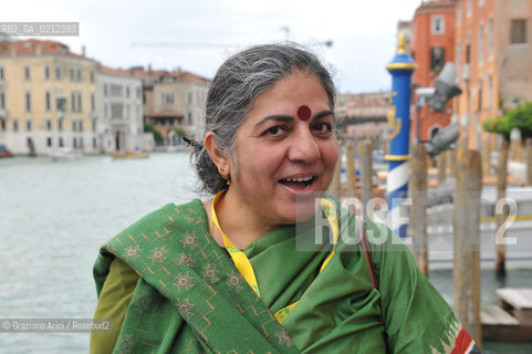 VENICE 23/04/09 - THE INDIAN PHISICIST, ENVINROMENTAL AND ECOLOGIC SCIENTIST VANDANA SHIVA ©Graziano Arici/Rosebud2 ECOLOGIA FISICA