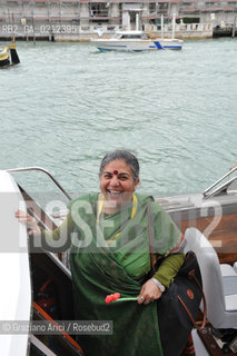 VENICE 23/04/09 - THE INDIAN PHISICIST, ENVINROMENTAL AND ECOLOGIC SCIENTIST VANDANA SHIVA ©Graziano Arici/Rosebud2 ECOLOGIA FISICA