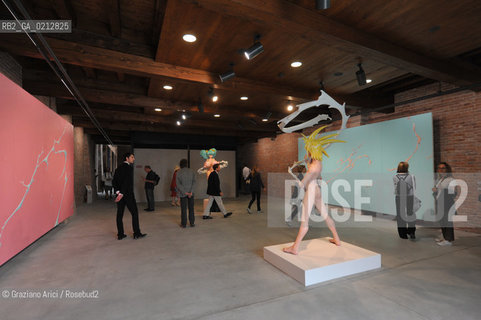 05.06.2009. THE NEW CONTEMPORARY ART CENTRE- FRANCOIS PINAULT FOUNDATION AT PUNTA DELLA DOGANA : THE NEW MODERN ART MUSEUM IN VENICE - TAKASHI MURAKAMI WORK ©Graziano Arici/Rosebud2 ARTE MUSEO