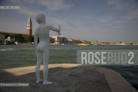 VENICE,03.06.2009. OPENING OF THE NEW CONTEMPORARY ART CENTRE- FRANCOIS PINAULT FOUNDATION AT PUNTA DELLA DOGANA:THE BOY WITH THE FROG BY CHARLES RAY AT THE INAUGURALE EXHPOSITION MAPPING THE STUDIO© MARTABUSO/ARICI/GRAZIANERI