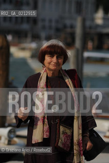 VENICE,04.06.2009.  THE OPENING OF THE NEW CONTEMPORARY ART CENTRE- FRANCOIS PINAULT FOUNDATION AT PUNTA DELLA DOGANA.EXHIBITION MAPPING THE STUDIO. THE MOVIE DIRECTOR AGNES VARDA..© MARTABUSO/ARICI/GRAZIANERI