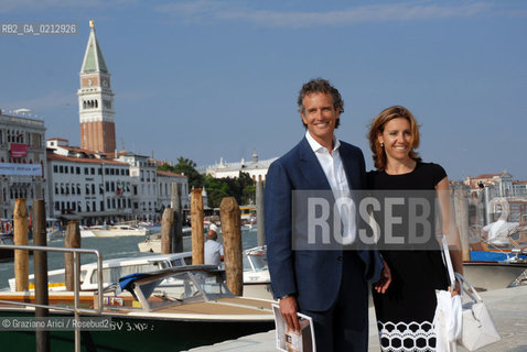 © 03/06/09 - - Venezia - Museo Punta della Dogana - Red Carpet - Alessandro Benetton - Deborah Compagnoni ©Graziano Arici/Rosebud2